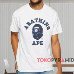 A Bathing Ape Bape Color Camo College T shirt White T shirt