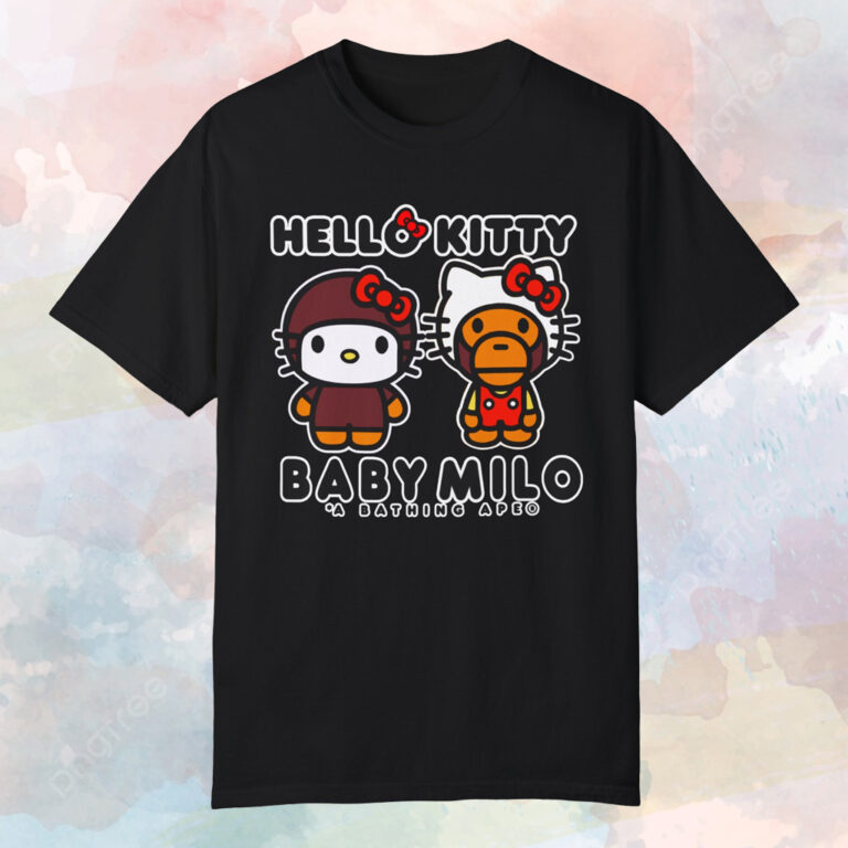 HELLO KITTY & BABY MILO スウェット ブラック
