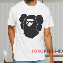 A Bathing Ape Bape X Kaws T shirt White T shirt