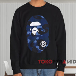 A Bathing Ape Big Ape Head Camo T-shirt 4 A Bathing Ape Big Ape Head Camo T shirt Black Sweatshirt
