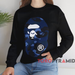 A Bathing Ape Big Ape Head Camo T-shirt 3 A Bathing Ape Big Ape Head Camo T shirt Black Sweatshirt