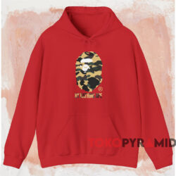 A Bathing Ape Camo Big Ape T-shirt 2 A Bathing Ape Camo Big Ape T shirt Red Hoodie