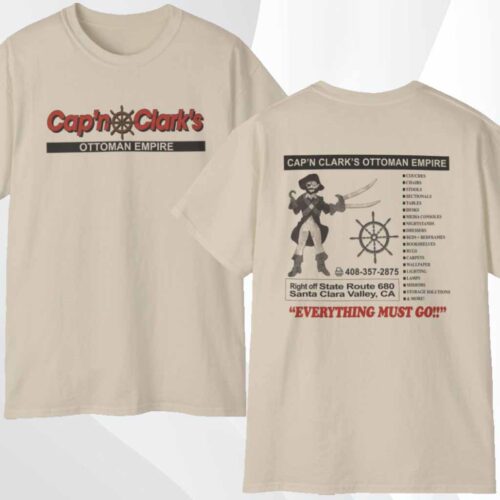 A24 Backrooms Cap'n Clark's Ottoman Empire T shirt