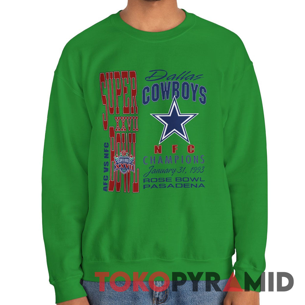 AFC Vs NFC Dallas Cowboys 1993 Super Bowl XXVII Champions Sweatshirt AFC Vs NFC Dallas Cowboys 1993 Super Bowl XXVII Champions Sweatshirt