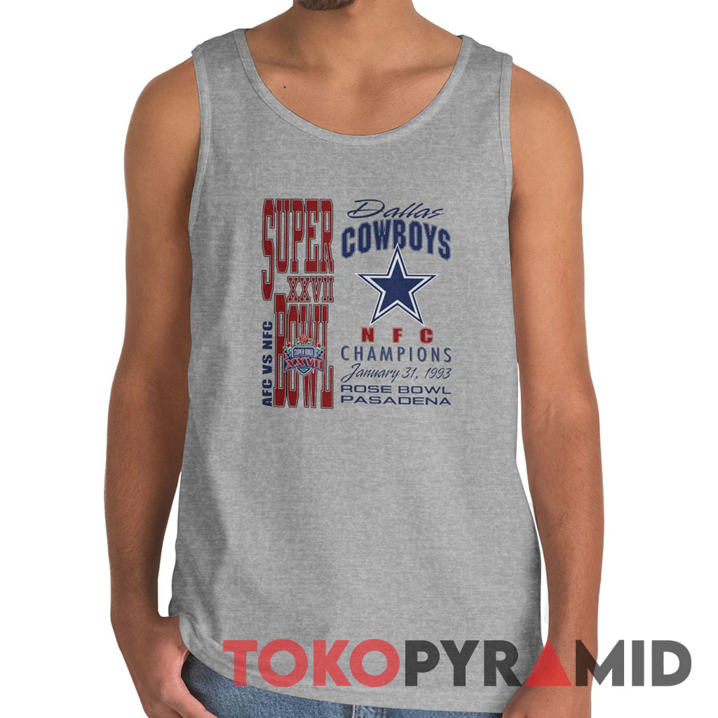 AFC Vs NFC Dallas Cowboys 1993 Super Bowl XXVII Champions Tank Top AFC Vs NFC Dallas Cowboys 1993 Super Bowl XXVII Champions Tank Top