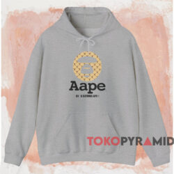 Aape A Bathing Ape Logo T-shirt 2 Aape A Bathing Ape Logo T shirt Grey Hoodie