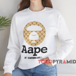 Aape A Bathing Ape Logo T-shirt 3 Aape A Bathing Ape Logo T shirt White Sweatshirt