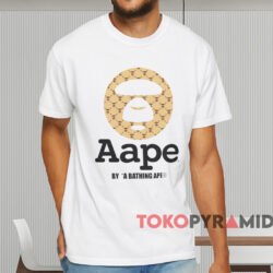 Aape A Bathing Ape Logo T shirt White T shirt