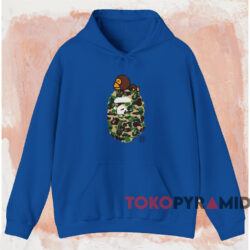 Abc Camo Milo On Big Ape T-shirt 2 Abc Camo Milo On Big Ape T shirt Blue Hoodie