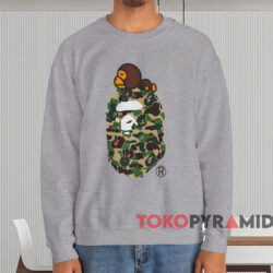Abc Camo Milo On Big Ape T-shirt 4 Abc Camo Milo On Big Ape T shirt Grey Sweatshirt