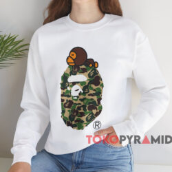 Abc Camo Milo On Big Ape T-shirt 3 Abc Camo Milo On Big Ape T shirt White Sweatshirt