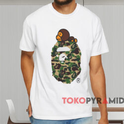 Abc Camo Milo On Big Ape T shirt White T shirt
