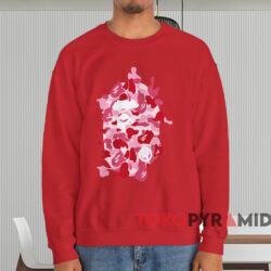 ABC Camo Rebuild Big Ape Head T-shirt 3 Abc Camo Rebuild Big Ape Head T shirt Red Sweatshirt