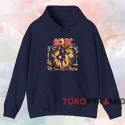ACDC 1988 Blow Up Your Video World Tour T-shirt 2 Acdc 1988 Blow Up Your Video World Tour T shirt Navy Hoodie