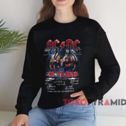 ACDC 48 Years Thank You For The Memories T-shirt 3 Acdc 48 Years Thank You For The Memories T shirt Black Sweatshirt