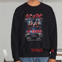 ACDC 48 Years Thank You For The Memories T-shirt 4 Acdc 48 Years Thank You For The Memories T shirt Black Sweatshirt
