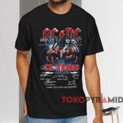 Acdc 48 Years Thank You For The Memories T shirt Black T shirt