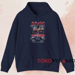 ACDC 48 Years Thank You For The Memories T-shirt 2 Acdc 48 Years Thank You For The Memories T shirt Navy Hoodie