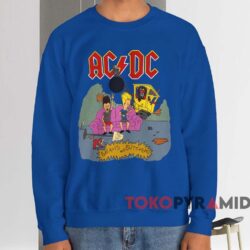 ACDC Beavis and Butt-Head World Tour 1996 T-shirt 3 Acdc Beavis And Butt head World Tour 1996 T shirt Blue Sweatshirt