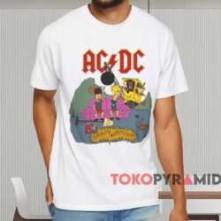 Acdc Beavis And Butt head World Tour 1996 T shirt White T shirt