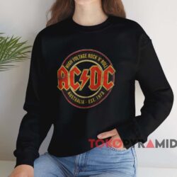 ACDC High Voltage Rock 'N' Roll Australia Est. 1973 T-shirt 4 Acdc High Voltage Rock 'n' Roll Australia Est 1973 T shirt Black Sweatshirt