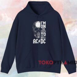 ACDC I'm On The Highway To Hell T-shirt 2 Acdc I'm On The Highway To Hell T shirt Navy Hoodie