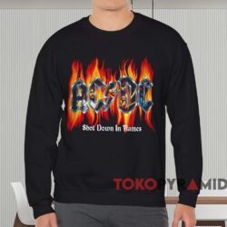 Acdc Shot Down In Flames T shirt Black Sweatshirt