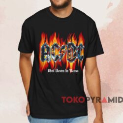 Acdc Shot Down In Flames T shirt Black T shirt