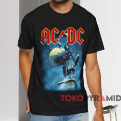 Acdc Statue Of Liberty T shirt Black T shirt