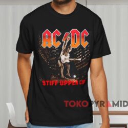 Acdc Stiff Upper Lip T shirt Black T shirt