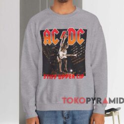 ACDC Stiff Upper Lip T-shirt 4 Acdc Stiff Upper Lip T shirt Grey Sweatshirt
