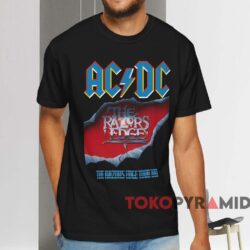 Acdc The Razors Edge Tour 1991 T shirt Black T shirt