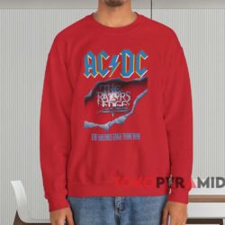 ACDC The Razors Edge Tour 1991 T-shirt 3 Acdc The Razors Edge Tour 1991 T shirt Red Sweatshirt