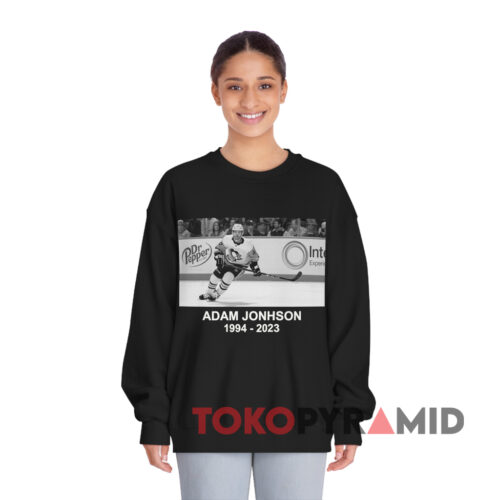 Adam Johnson Rip 1994 2023 Black Sweatshirt Adam Johnson Rip 1994 2023 Black Sweatshirt