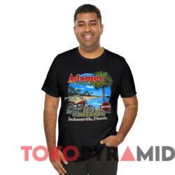 Adamec Harley Davidson Jacksonville Florida T shirt Black T shirt