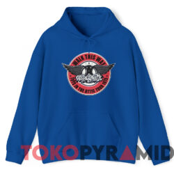Aerosmith 1975 Walk This Way T-Shirt 2 Aerosmith 1975 Walk This Way T shirt Blue Hoodie