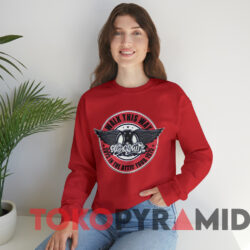 Aerosmith 1975 Walk This Way T-Shirt 3 Aerosmith 1975 Walk This Way T shirt Red Sweatshirt