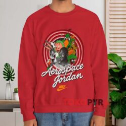 Aerospace Jordan Looney Tunes T-shirt 3 Aerospace Jordan Looney Tunes T shirt Red Sweatshirt