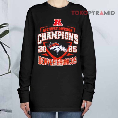 Afc West Champions 2025 Broncos Team Long sleeved