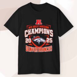 Afc West Champions 2025 Broncos Team T shirt