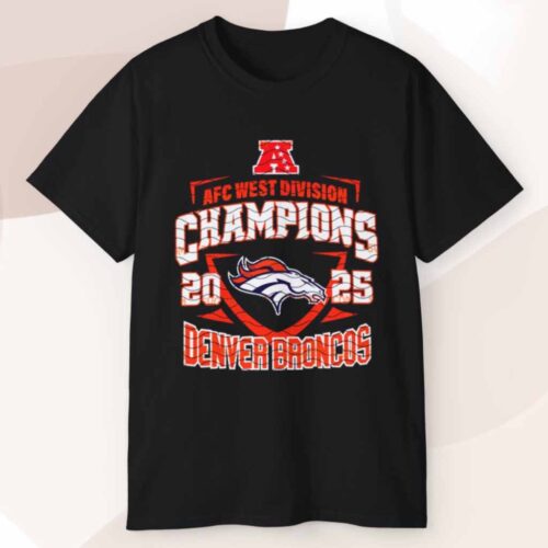 Afc West Champions 2025 Broncos Team T shirt