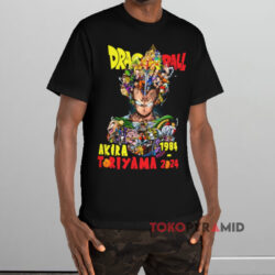 Rare Akira Toriyama Dragon Ball 1984 2024 Shirt 3 Akira Toriyama Dragon Ball 1984 2024 Black T shirt