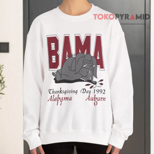 Alabama Auburn Thanksgiving Day 1992 Sweatshirt