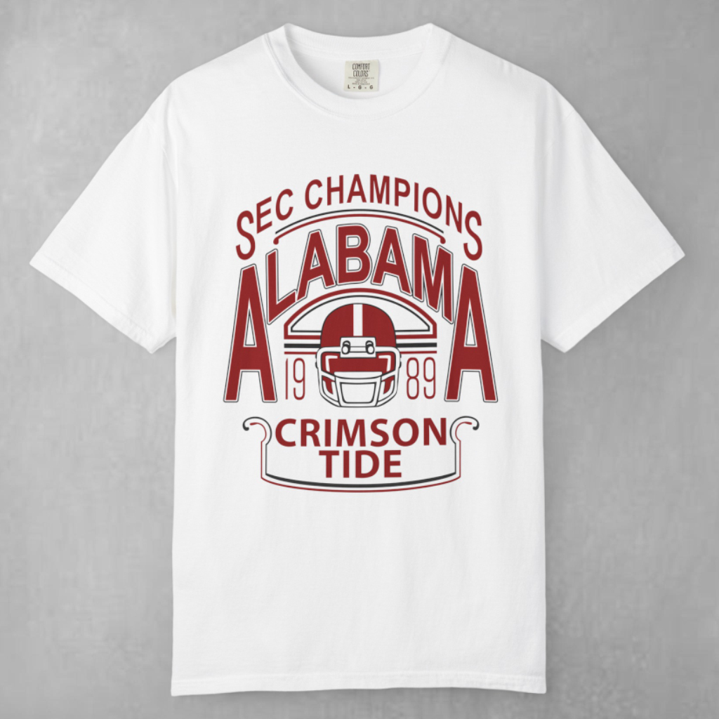 Alabama Crimson Tide 1989 Sec Champions T shirt Alabama Crimson Tide 1989 Sec Champions T shirt