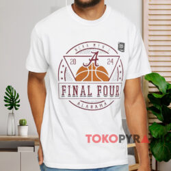 Alabama Crimson Tide 2024 Ncaa Men’s Basketball Final Four Shirt White T shirt
