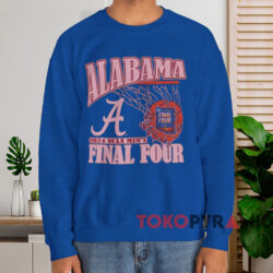 Alabama Crimson Tide 2024 NCAA Men’s Final Four Shirt 4 Alabama Crimson Tide 2024 Ncaa Men’s Final Four Tri blend Shirt Blue Sweatshirt