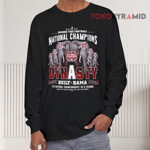 Alabama Crimson Tide Football Playoff National Champions Dynasty Long sleeved Alabama Crimson Tide Football Playoff National Champions Dynasty Long sleeved