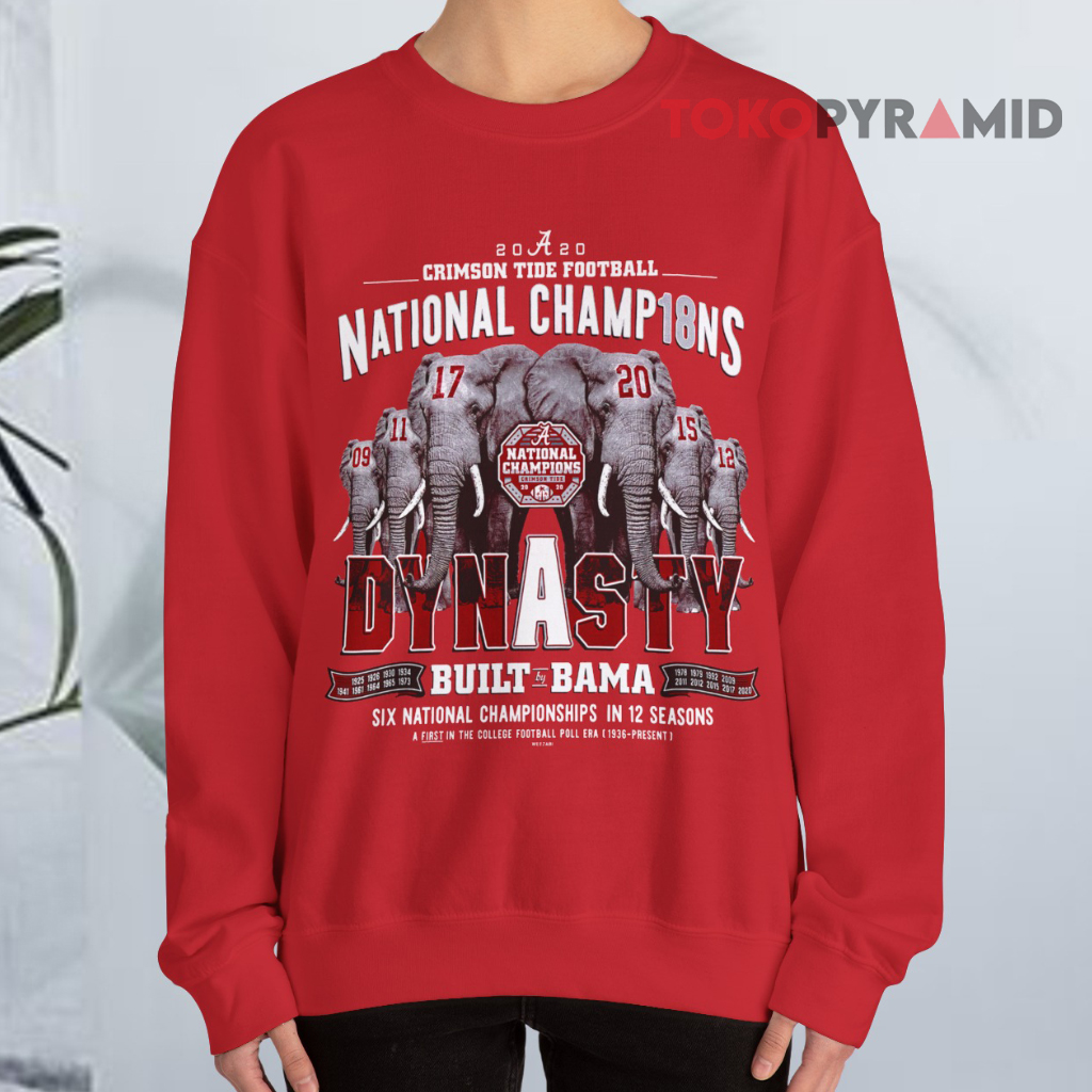 Alabama Crimson Tide Football Playoff National Champions Dynasty Sweatshirt Alabama Crimson Tide Football Playoff National Champions Dynasty Sweatshirt