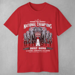 Alabama Crimson Tide Football Playoff National Champions Dynasty T shirt