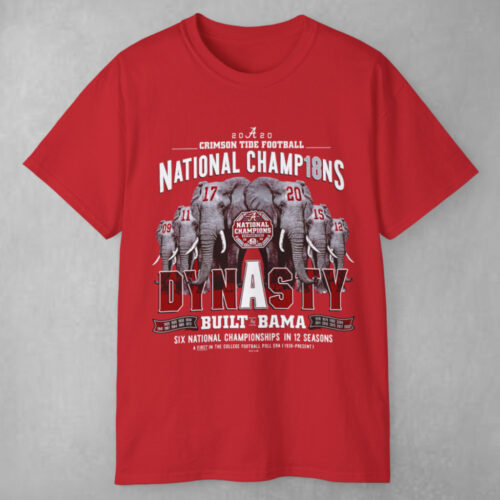 Alabama Crimson Tide Football Playoff National Champions Dynasty T shirt Alabama Crimson Tide Football Playoff National Champions Dynasty T shirt